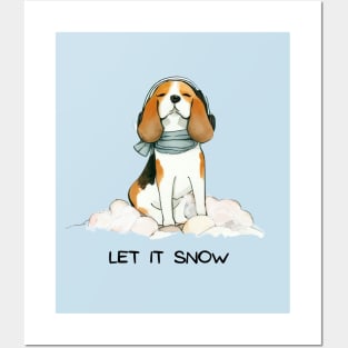 LET IT SNOW - Beagle Posters and Art